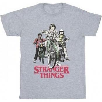 Stranger Things Vanguardia Retro Biker T-Shirt para Niñas Netflix