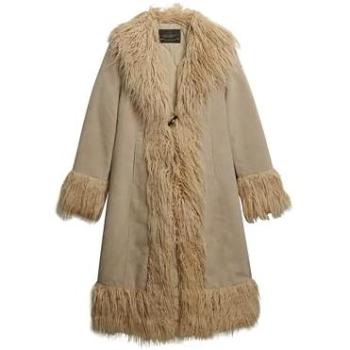 Langer Damenmantel Superdry in Beige