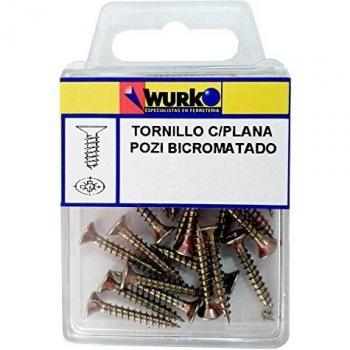 Tornillo Pozidriv Cabeza Plana 4.5x60 mm - 7 Unidades