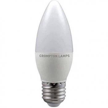 Crompton Lamps LED Candle 4.9W E27 Cool White Opal (40W Eqv)