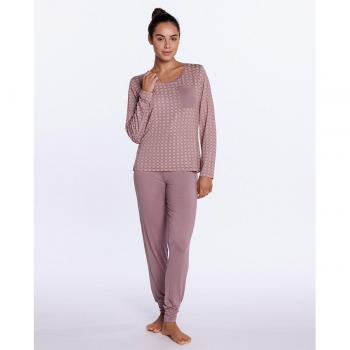 Pijama de mujer Punto Blanco largo color lila