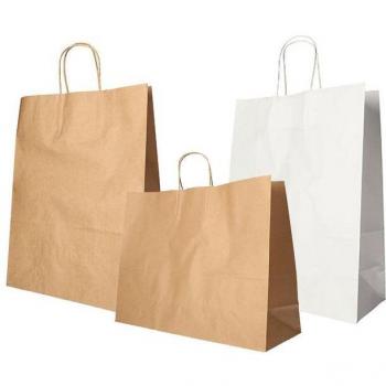PAPSTAR Papier-Tragetasche, 250 x 260 x 170 mm, braun