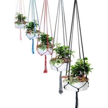 Macrame Plant Hanger with 4 Legs