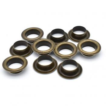 10mm Bronze Brass Eyelets for DIY Scrapbooking and Craft Projects - 20 Count