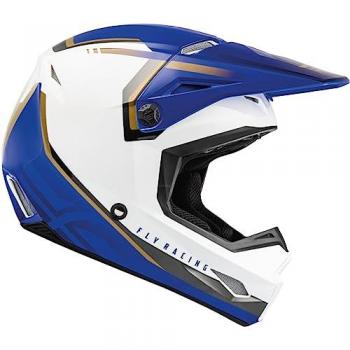 Casco de motocross FLY Racing Kinetic Vision Blanco Azul XL