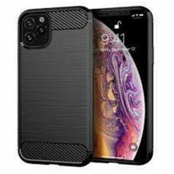 Custodia Forcell Carbonio per iPhone 11 Pro Max in nero