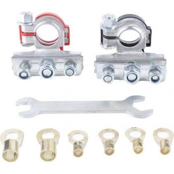 2X Car Battery Terminal Connectors with Wrench