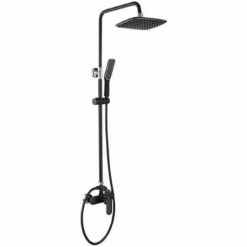Columna de Ducha Oceanic Negro mate Acero Inoxidable abs 25,5 x 19 cm