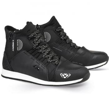 Ixon Freaky WP Zapatos de moto - Negro Blanco