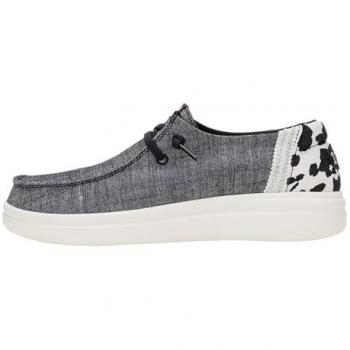 Zapato HeyDude Mujer 40 – Zapatilla de tela, plano y cordones con diseño animal