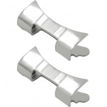 2 Pack High-Quality Stainless Steel Watch Strap Links Curved End 19mm/20mm/21mm/22mm/23mm/24mm