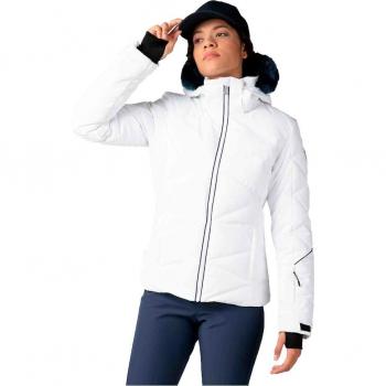 Giacca da sci con cappuccio Rossignol Staci bianca donna - S