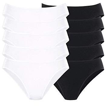 Petite Fleur Slip a Contrasto Nero-Bianco