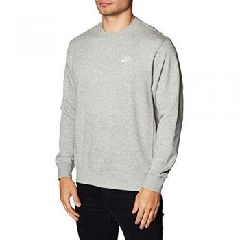 NIKE - Felpa Da Uomo Girocollo Club Grigia Taglia L Cod Bv2666-063