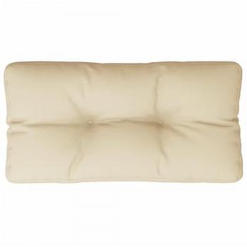 Cuscino per Pallet 70x40x12 cm Beige in Tessuto