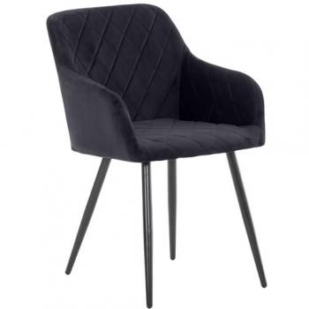 Chaise Shila Noir Métal