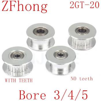 Diámetro Interno de Polea Pasiva Rueda Síncrona 2GT 20 Dientes 4mm