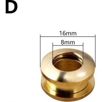 Brass Screw Back Eyelets with Washers for Leather Craft Accessories