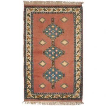 Tapis Kars en Laine 138x212 Orange noué à la main