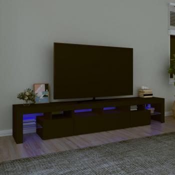 Mesa de Televisor VidaXL LED Negra