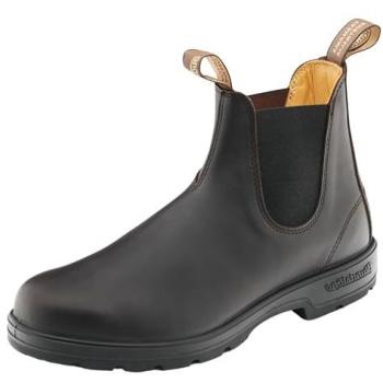 Boots Chelsea Cuir Marron Hommes
