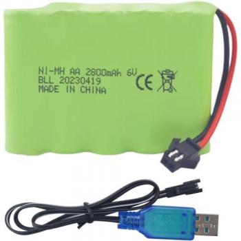Batterie Rechargeable AA 4.8V 2400mAh pour Modèles RC