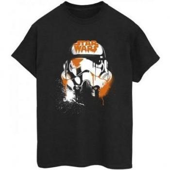 T-shirt Femminile Star Wars Casco Stormtrooper per Halloween