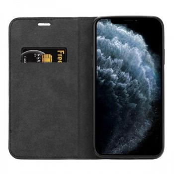Crong Folio Hülle für iPhone 11 Pro Max mit Magnetklappe (Schwarz)