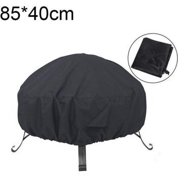 Patio Fire Pit Cover Black Waterproof UV Protector