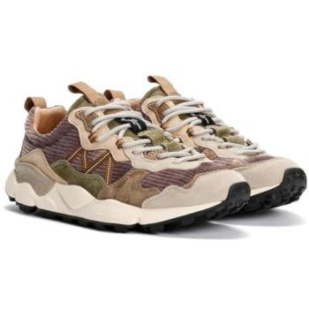 Flower Mountain Lenzan Green‑Braun Sneakers