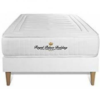 Letto con Materasso in Memory Nottingham - 90 x 190 cm - Altezza 20 cm - Bianco