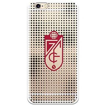 Funda original TPU Transparente Semitono Negro con Escudo Rojo para iPhone 6 - 6S