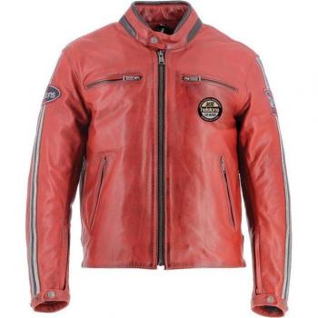 Giacca moto in pelle Helstons Ace 10Anni Rosso M