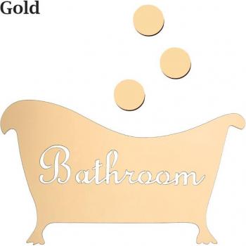 Décorations Porte-Salle‑de-Bain Résistantes à l'Eau
