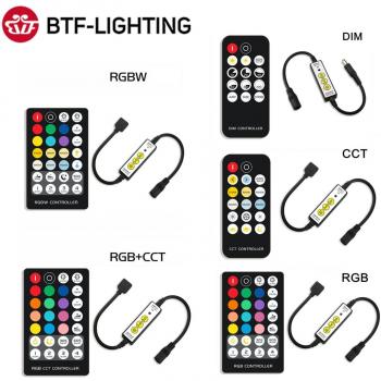 IR 17 Keys LED Strip Controller for RGB RGBW RGBCCT Light Strips DC5-24V 144W