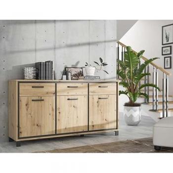 Forte Kommode in eleganter Schwarz-Braun-Kombination