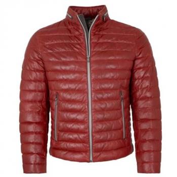 MILESTONE Lederjacke Cortino Herren rot Uni & Uninah