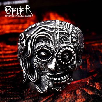 316L Stainless Steel Skull Ring