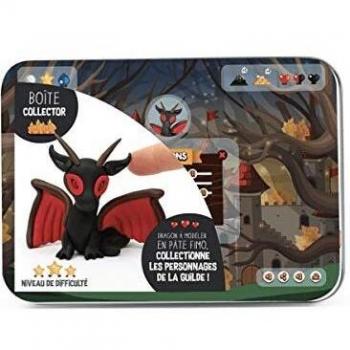 Fimo - Drogon boîte métal fantastique