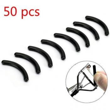 50pcs Black Eyelash Curler Silicone Replacement Pads