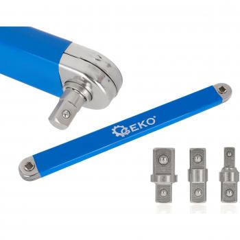 Prodlužovací ráčnový nástavec 390 mm s adaptéry 1/2, 1/4, 3/8