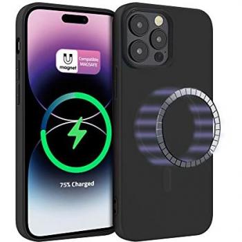 Funda iPhone 14 Pro Max Magnética de Silicona Negra