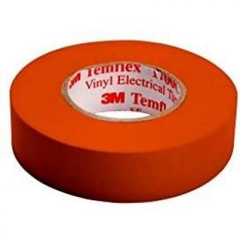 Temflex 1500 Elektro‑Isolierband (3M) – 15 mm Breite, 10 m Länge, 0,15 mm Dicke, Orange
