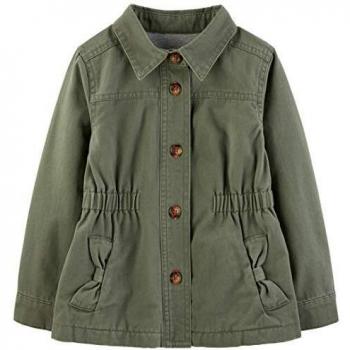 Giacca in Twill da Carter's per Bambini, Verde Oliva, 4T