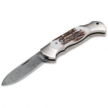 Böker Scout Spearpoint Stag Damascus 112201DAM