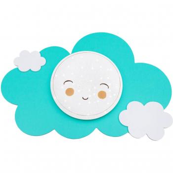 Elobra LED Wall Light Cloud Starlight Smile, Mint