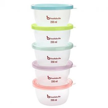 Ensemble de contenants BADABULLE MaxiPortions, 5 unités de 250 ml