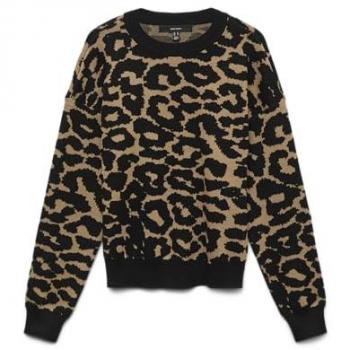Maglione SiljeAnimal Pattern Tigre Nero