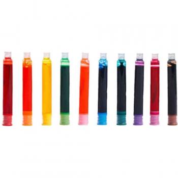 Cartouches d'encre jetables 10 couleurs pour stylo-plume 3,4mm