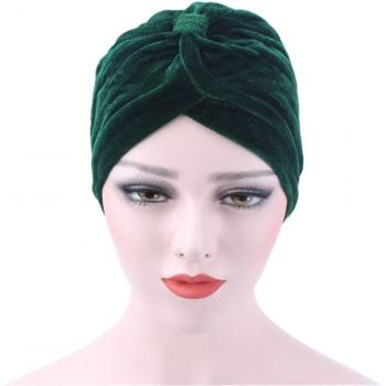 Foulard décontracté en velours pour femme musulmane